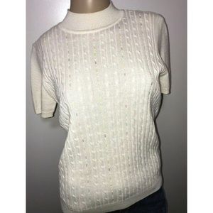 Vtg Iridescent Alfred Dunner Wool Mix Sweater